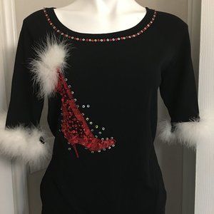 Berek Christmas Boa Sweater = Vintage   Size Medium Cache2